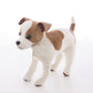 Cu-Mate 12'' Realistic Jack Russell Terrier Plush - White & Brown Standing Puppy Dog Stuffed Animal Gift