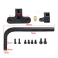 Que-T Metal Aluminum Adjustable Tow Trailer Hitch for 1/10 RC Crawler Axial SCX10 Upgrades Parts