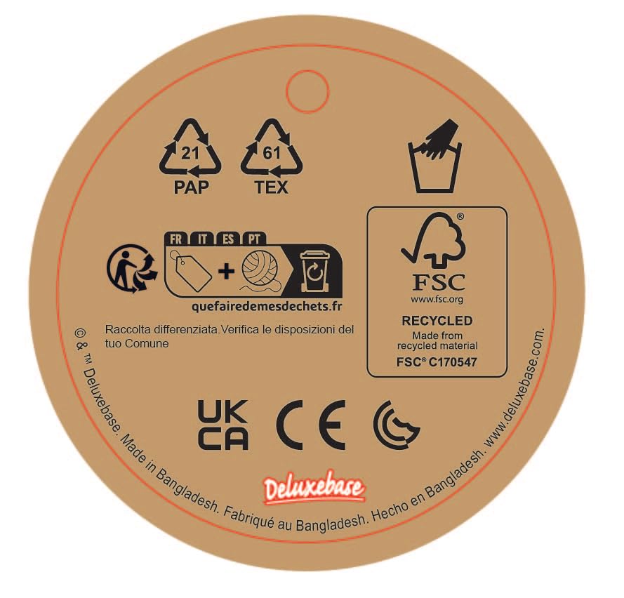 Ecobuddiez - Chimp From Deluxebase. 8-Inch Sustainable Plush Animal From Recycled Materials, Eco-Friendly Soft Stuffed Toy, Chil