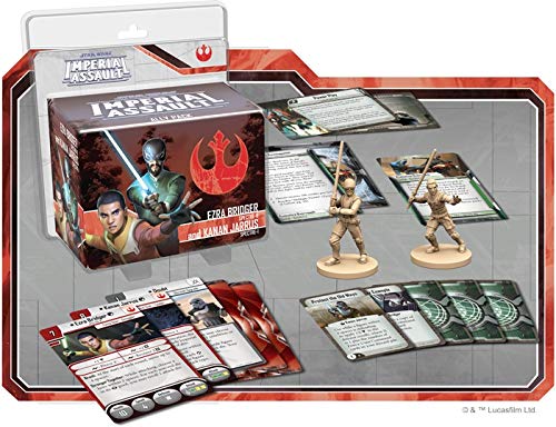 Star Wars Imperial Assault Board Game Ezra Bridger And Kanan Jarrus Ally Pack - Epic Sci-Fi Strategy Game For Kids And Adults, A