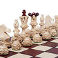 Handmade Chess Set European Ambassador With 21' Board And Hand Carved Chess Pieces