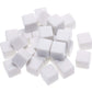 Shapenty 16MM White Acrylic Uniform Blank Dice Cubes for Classroom Board Games, DIY Sticker, Math Counting Teaching, Party Favor
