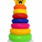 Hamz Toys Pyramid 7 Ring Stacking Toy for Babies with Bear Topper | Colorful Rainbow Rings | Educational Learning Toy for Kids 1