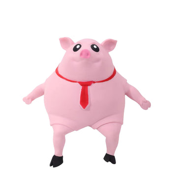 Ahycs Squishy Toys - Pink Squishy Pig Toy For Kids & Adults, Novelty Squeeze Toy For Stress Relief & Anxiety (Big)
