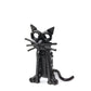 The Handcrafted Recycled Metal Sitting Cat Figurine - Eco-Friendly Metal Decor