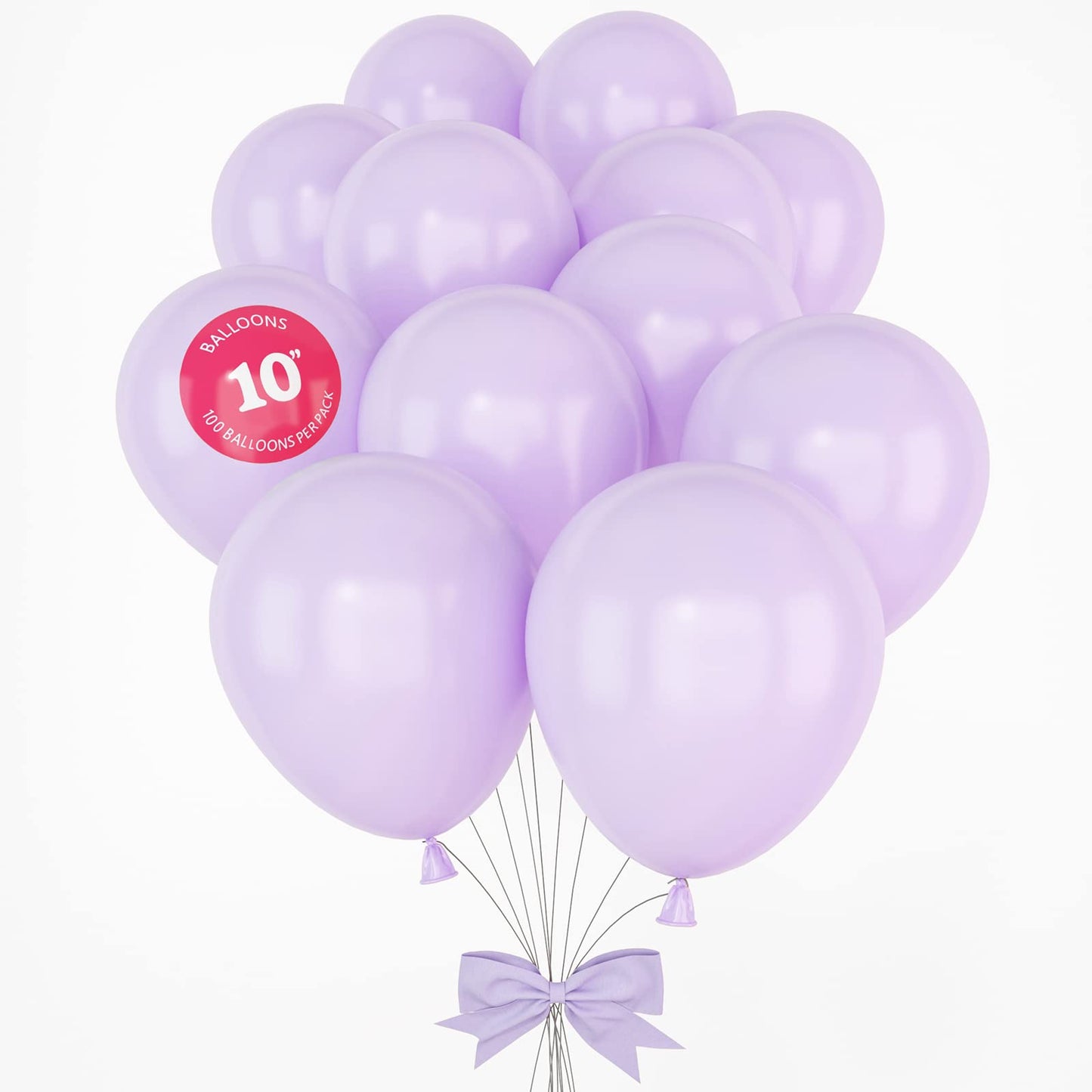 House Of Party Pastel Purple Party Balloon - 100 Pcs | 5/10/12 Inch Latex Balloons With Different Sizes Pack For Birthday, Weddi