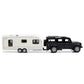 Toy Camper SUV Trailer Towing RV Motorhome Toys for Boys Diecast Truck Model Car Metal Pull Back Toy Cars Vehicle, Doors Open Li