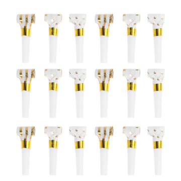 Toyvian 30PCS Musical Blow Outs Glitter Party Blowers Noisemaker Birthday Squawkers Noise Makers for Kids Birthday Holiday New Y