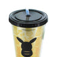 JUST FUNKY Pokemon Pikachu Silhouette Gold 16oz Carnival Cup