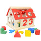 Ujeavette Infant Wood Number And Shape Puzzle Blocks Developmental Math Training Toys