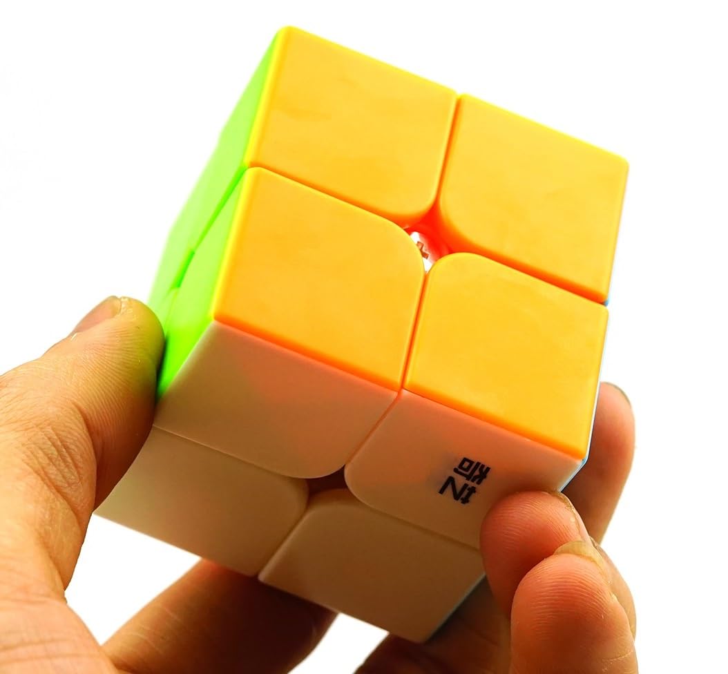 BestCube Qidi 2x2 Speed Cube - Stickerless ABS Puzzle Cube, Compact Design
