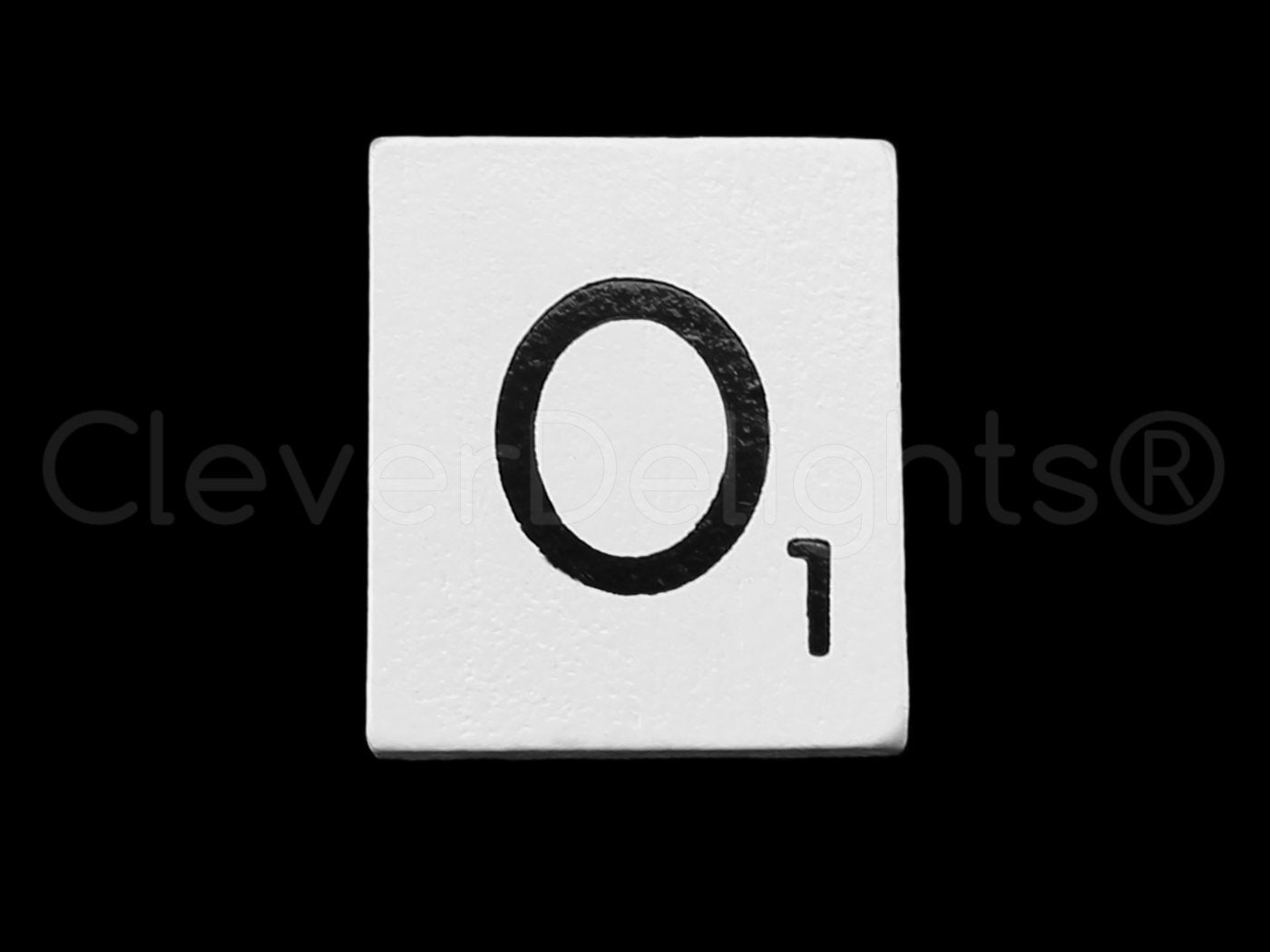 Cleverdelights 100 Wood Letter Tiles - White Color - Complete Set - Game Replacement Crafts Weddings Scrapbooking