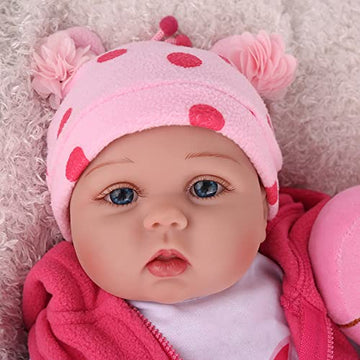 Charex Reborn Baby Dolls - 22 Inches Realistic Newborn Soft Vinyl Baby Dolls Toy For Kids Age 3+