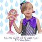 June Garden 16 Selina Pearl Mermaid Fairy Doll - Soft Plush Doll with Shimmery Wings & Sparkly Tail - Huggable Stuffed Toy Gift