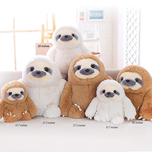 Winsterch Cute Sloth Stuffed Animal Toy,Small Plush Sloth Tedy Bear Stuffed Animal Toys For Kids Birthday Gift Baby Doll (15.7 I