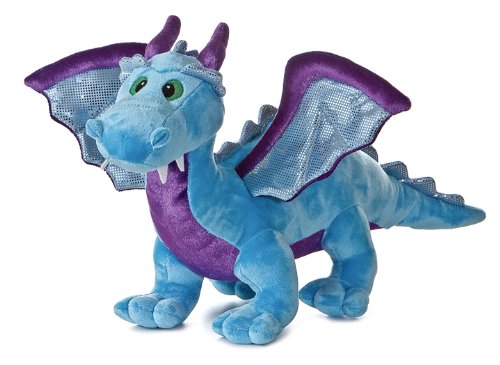 Aurora® Ferocious Dinos & Dragons Blue Dragon Stuffed Animal - Prehistoric Fun - Cuddly Companions - Blue 18 Inches