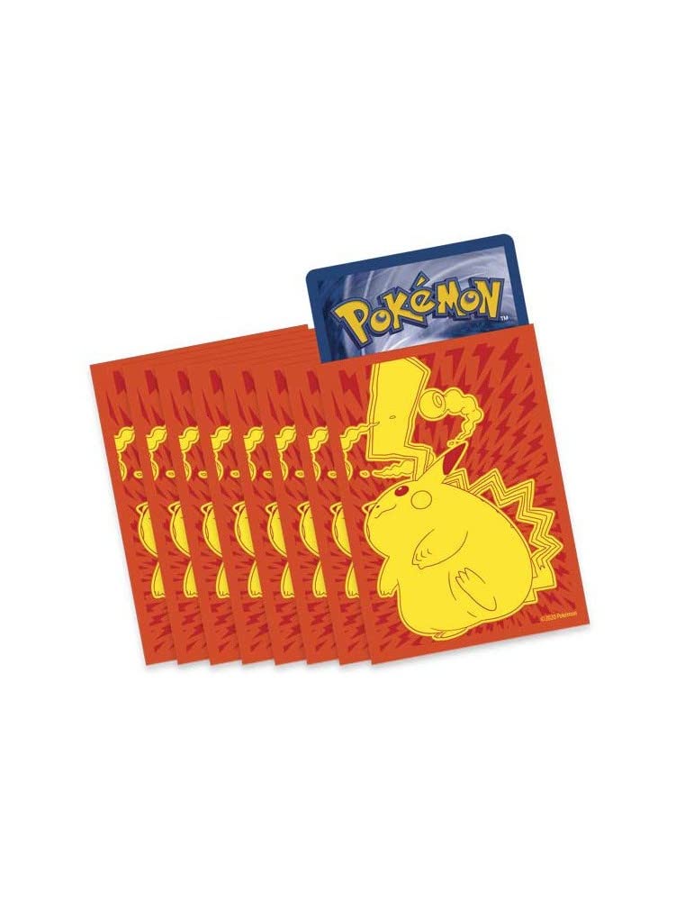 Pokemon Pikachu Gigamax Vmax - Card Sleeves - Pack of 65 - Vivid Voltage advanced Trainer Box limited availability
