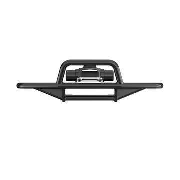 SPEELIK Front Bumper Aluminum Winch for Traxxas 1/18 TRX4M High Trail K10 F150 Upgrade Parts RC Crawler Car