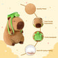 Wanwu World Capybara Plush 9 Inch Capybara Stuffed Animal Cute Stuffed Capybara Toy With Turtle Backpack Soft Plushies Capybara