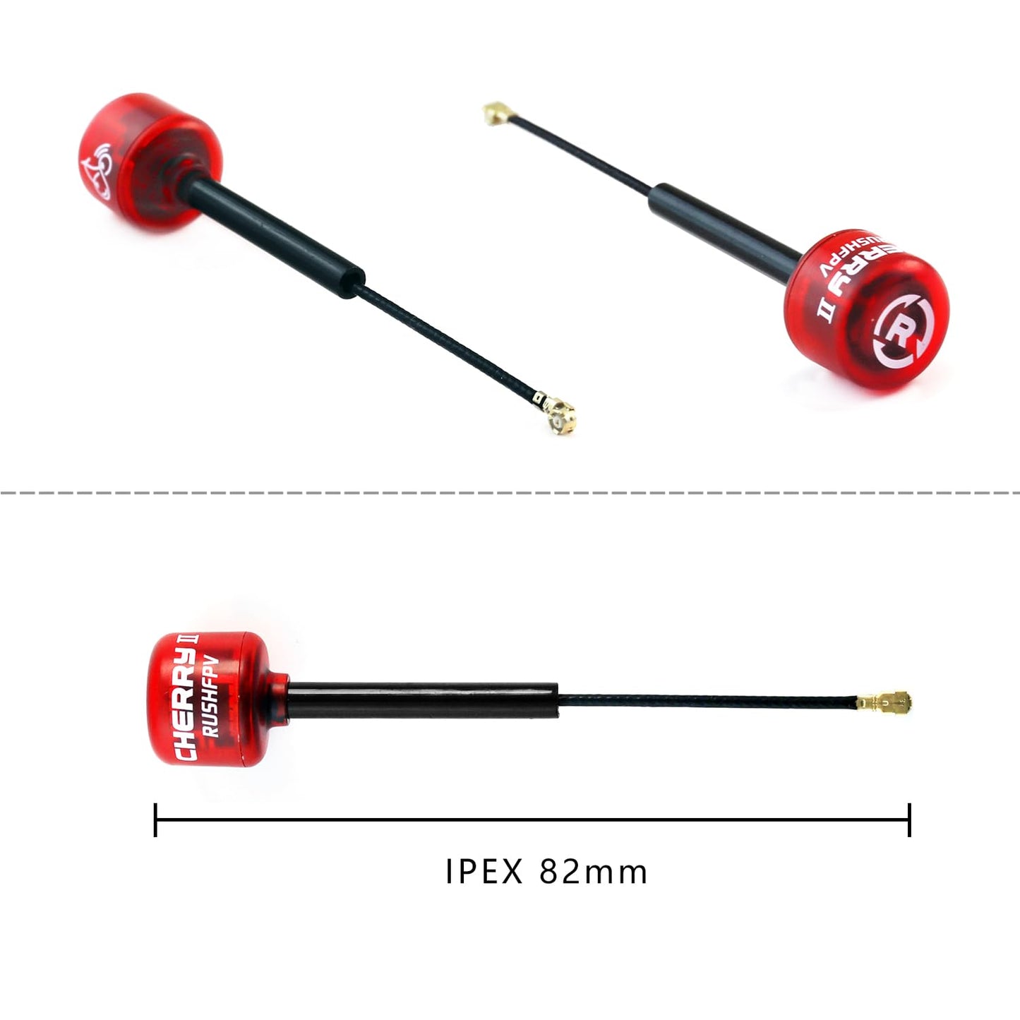 Rush Cherry2 Fpv 5.8G Antenna Ipex Ufl Rhcp Lds Fpv Racing Antenna 82Cm For Fpv Quadcopter Racing Drone