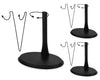 Ds. Distinctive Style 1/6 Scale Action Figure Display Stand Set (U And C Clips) For 12 Inch Action Figure, Adjustable Height (5 To 8 Inches) (U And C Clip 3 Sets)