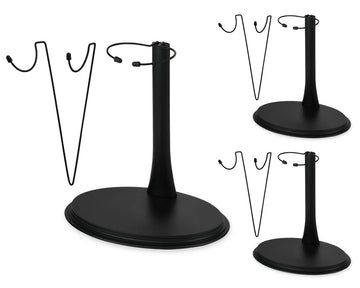 Ds. Distinctive Style 1/6 Scale Action Figure Display Stand Set (U And C Clips) For 12 Inch Action Figure, Adjustable Height (5 To 8 Inches) (U And C Clip 3 Sets)