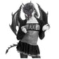 Alodidae Dragon Costumes Set Devil Wings Demon Tail Dino Mask For Halloween Masquerade Party Cosplay (Black)