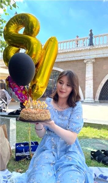 Gold Mylar Number 1 Balloon 40 Inch, Number 1 Birthday Balloon For Boy Girl, Gold Foil One Balloon For 1St 10 11 12 16 18 Birthd