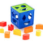 Spirahomes Plastic Geometric Puzzle Stacker Shape Sorter Cube Stacking Set Kids Games Age 3+ Activity Toys Creative Buildings Br