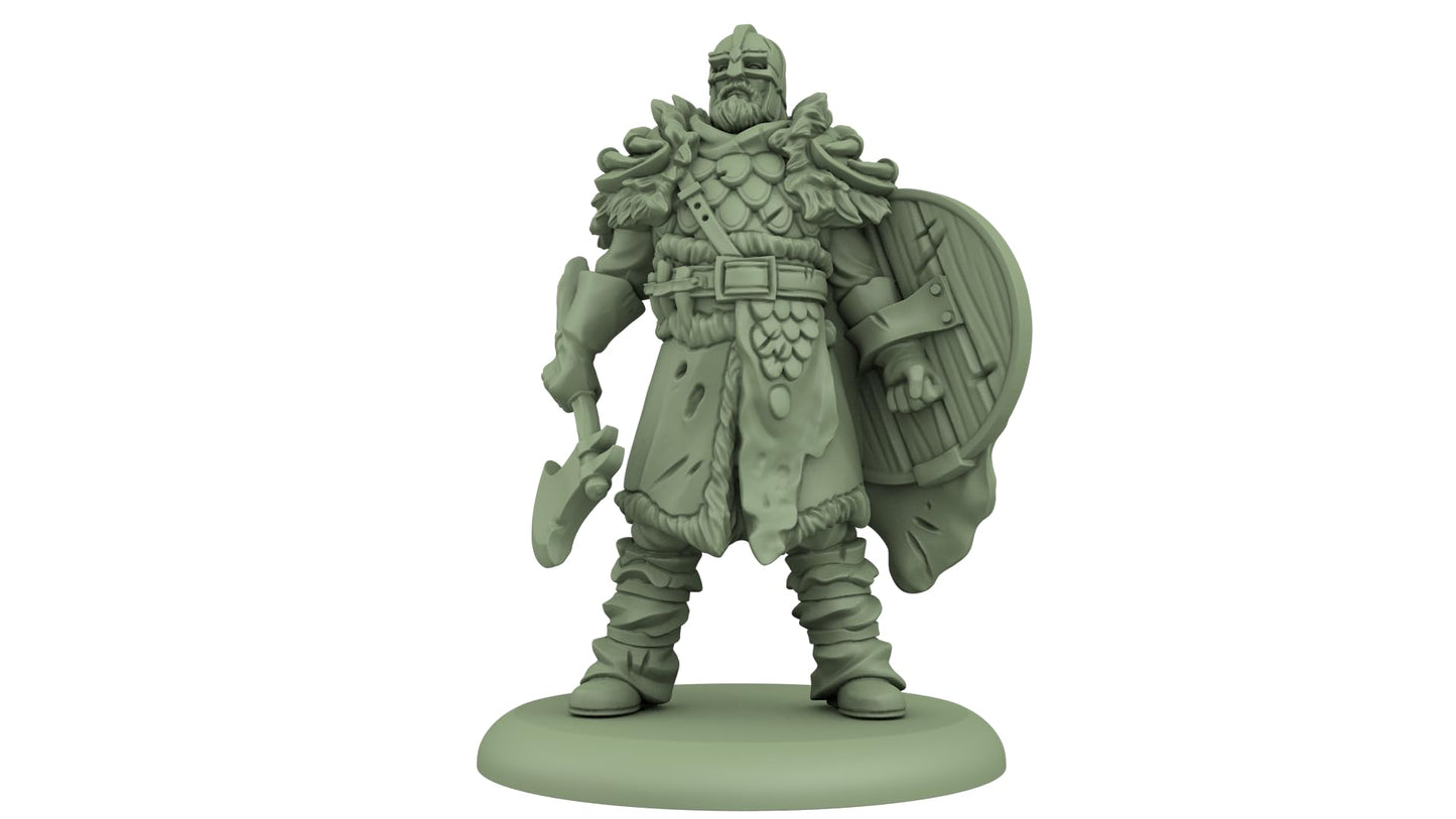 CMON SIF Free Folk Thenn Warriors - Small Cardboard Miniatures, Model CMNSIF404, Various Colors
