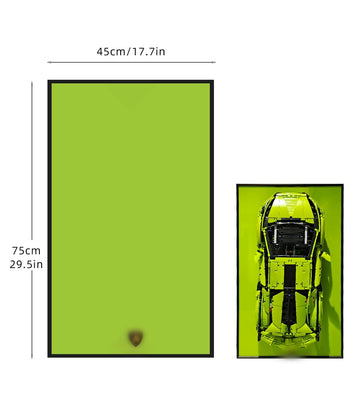 Wetceaom Display Wallboard For Lego Technic Lamborghini Si  N Fkp 37 42115, Compatible With Lego Lamborghini Cars, Gift Ideas Fo