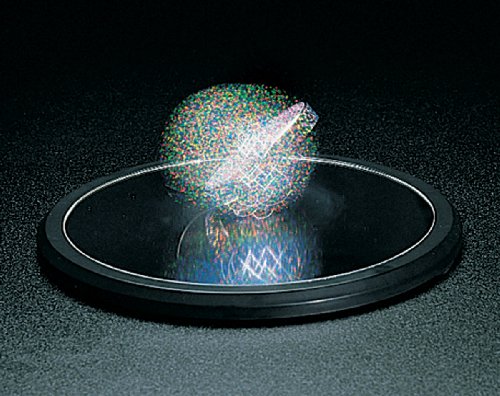 Toysmith Euler’s Disk - Hypnotic Light & Sound Science Toy for Home & Office - Physics Desk Decor for Kids & Adults 8+ - Multi-colored