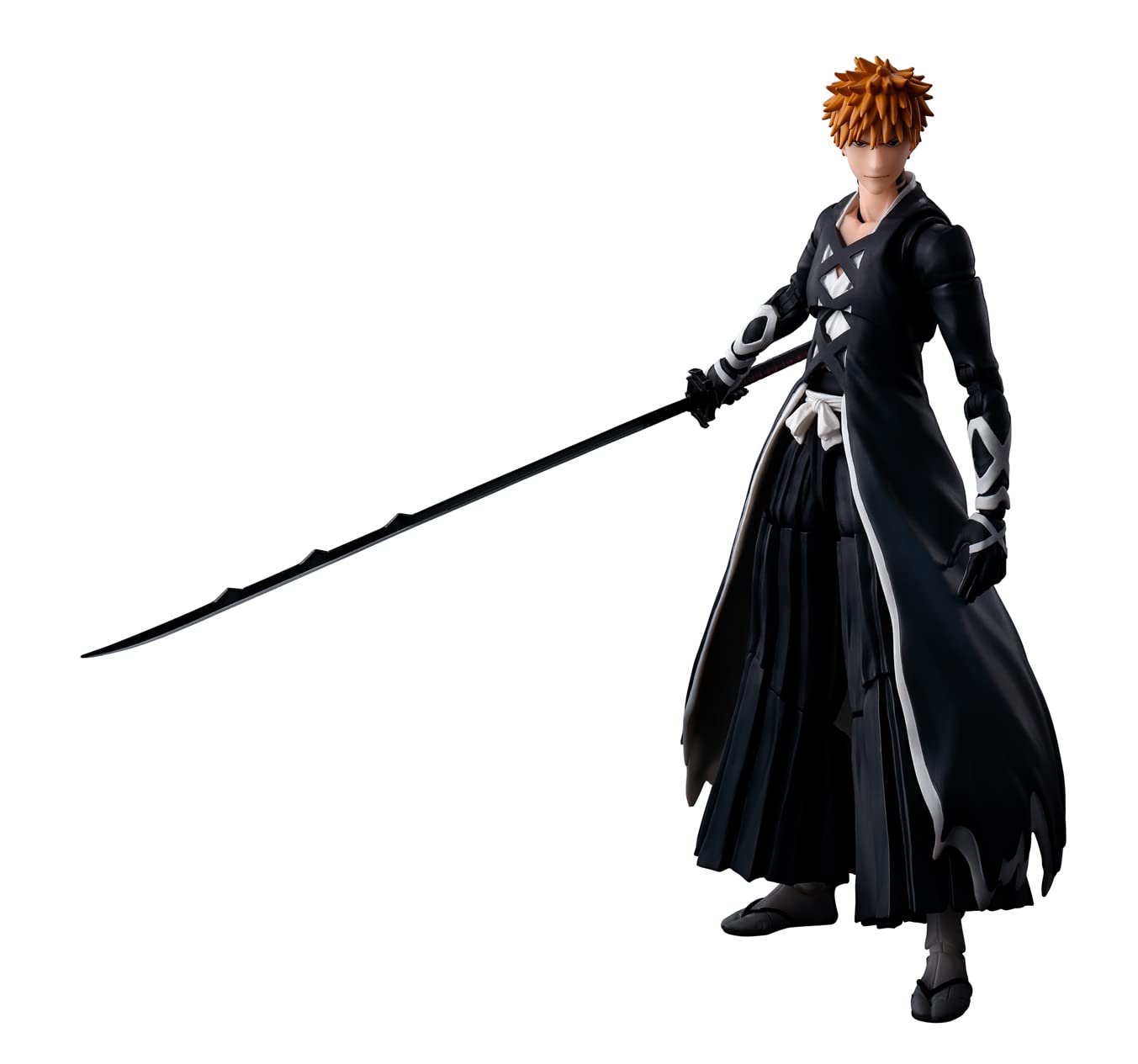 TAMASHII NATIONS S.H.Figuarts Ichigo Kurosaki Action Figure - Bankai Tensazagetsu, 6.1 Inch, PVC, Model BAS65143