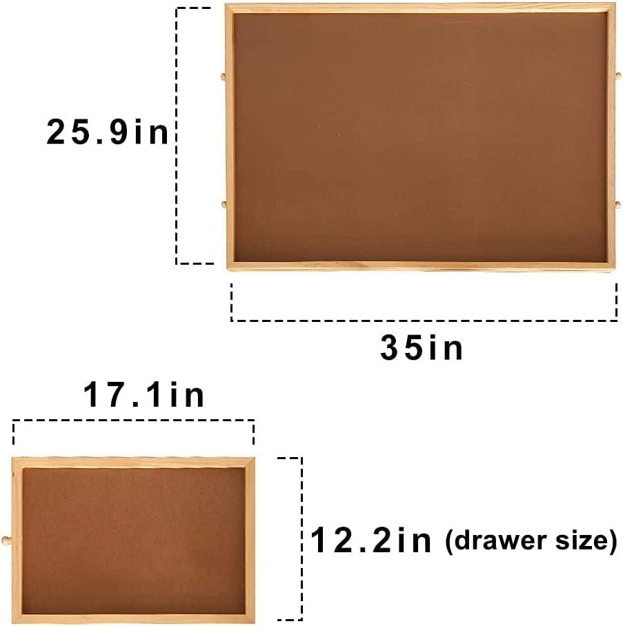 hehimhis Puzzle Table with Cover, 1500Pcs, 26x35 inch, Wood, 6 Removable Drawers, Model HHH0001