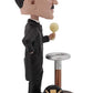 Royal Bobbles Nikola Tesla Bobblehead - 8" Silver Premium Polyresin Figure, Exquisite Detail, Model RB1083, Unique Serial Number
