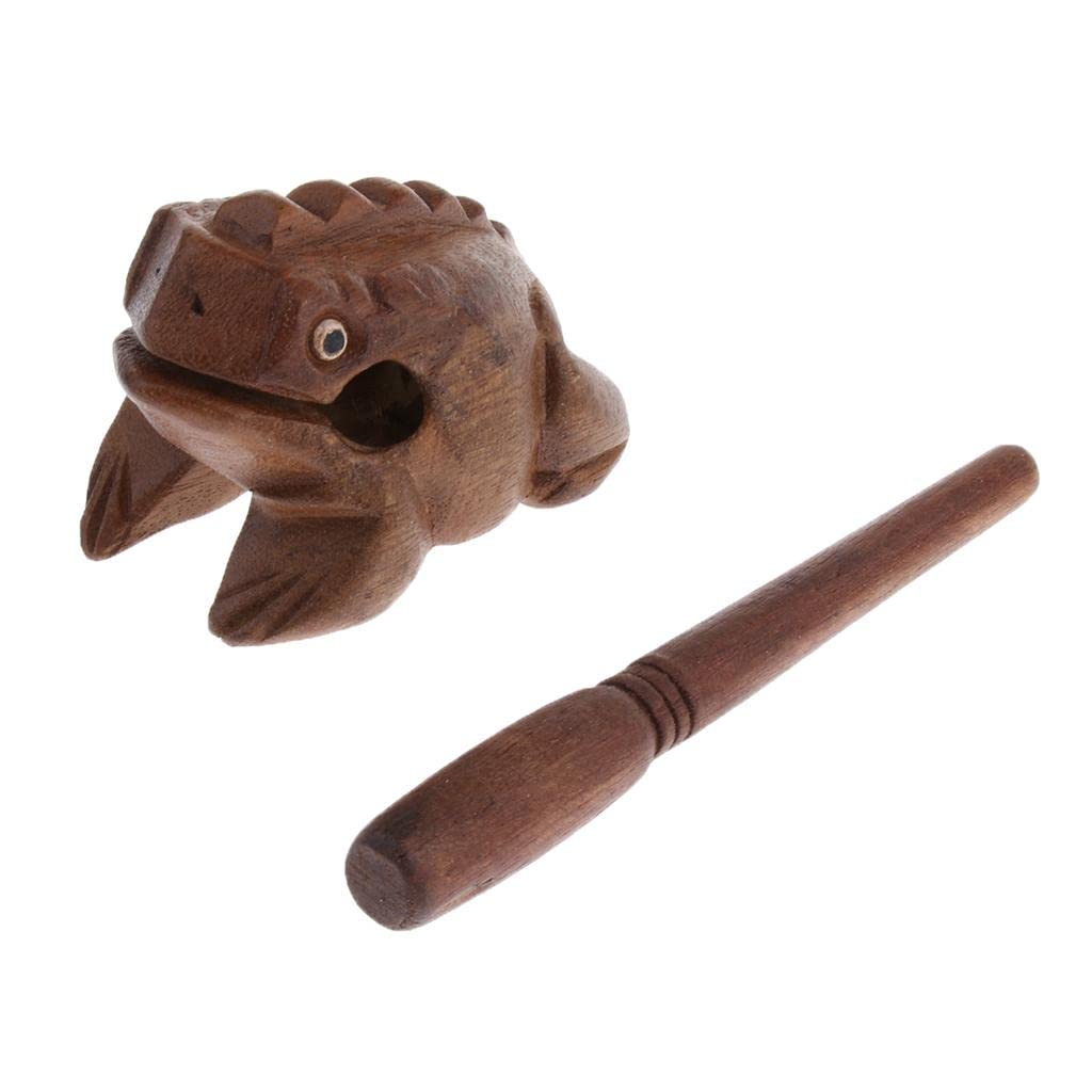 Lichts 1 Piece Wooden Frog Percussion Instrument Toy For Children Students Small