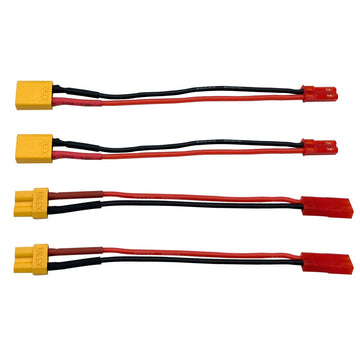 2pairs XT30 Plug to JST Connector Male Female 20AWG Silicone Cable Wire Adapter for RC FPV ESC Speed Controller Lipo Battery Cha