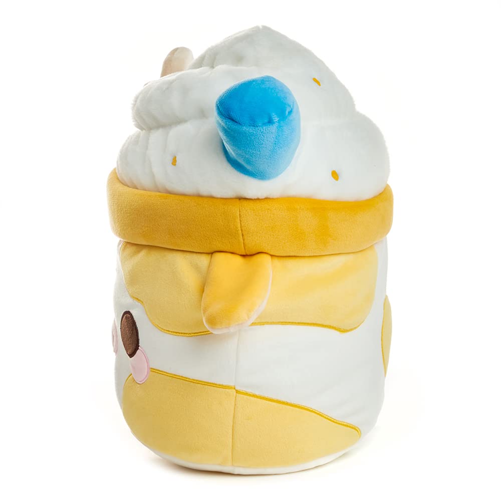 Cuddle Barn PlushGoals - Banana Mooshake Super Soft Cute Kawaii Cow Dessert Drink Collectible Stuffed Animal Plush Toy, 10 inche
