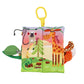 Bebe Mondo Jungle Baby Stroller Toys,Baby Books 0-6 Months,Touch And Feel Crinkle Cloth Books For Babies Infant Newborn Toys 0-3