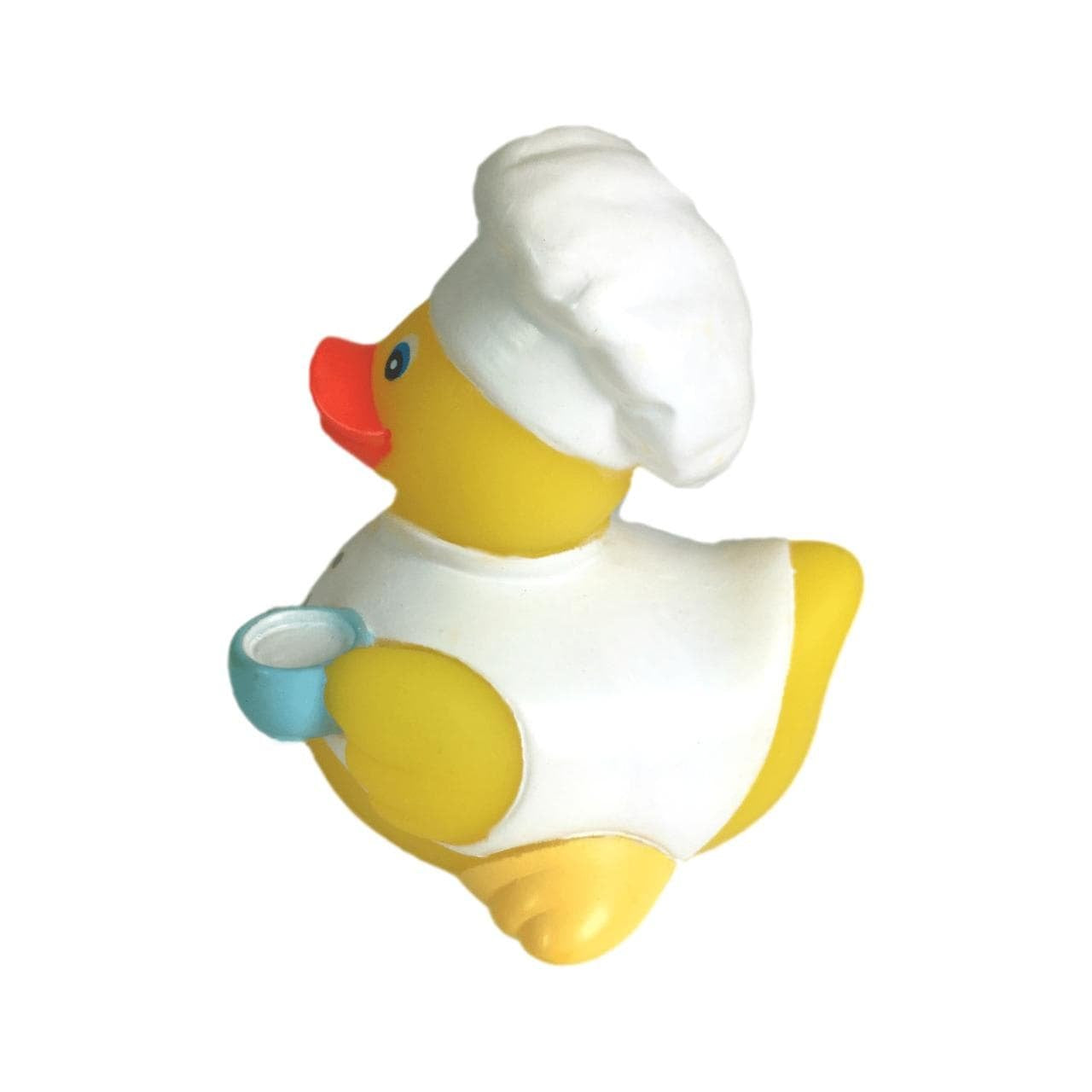 Ducky City 3' Chef Rubber Duck [Floats Upright] - Baby Safe Bathtub Bathing Toy