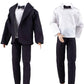 E-TING 10-Item Boy Doll Outfit Pack - 5 Casual Wear Sets + 5 Shoes, Polyester, Random Styles