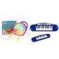 Gooyo Musical Bundle | Flash Drum | Pink Color, Power Source: 3Xaa Battery (Not Included) + Mini Piano, Led Technology | Educati