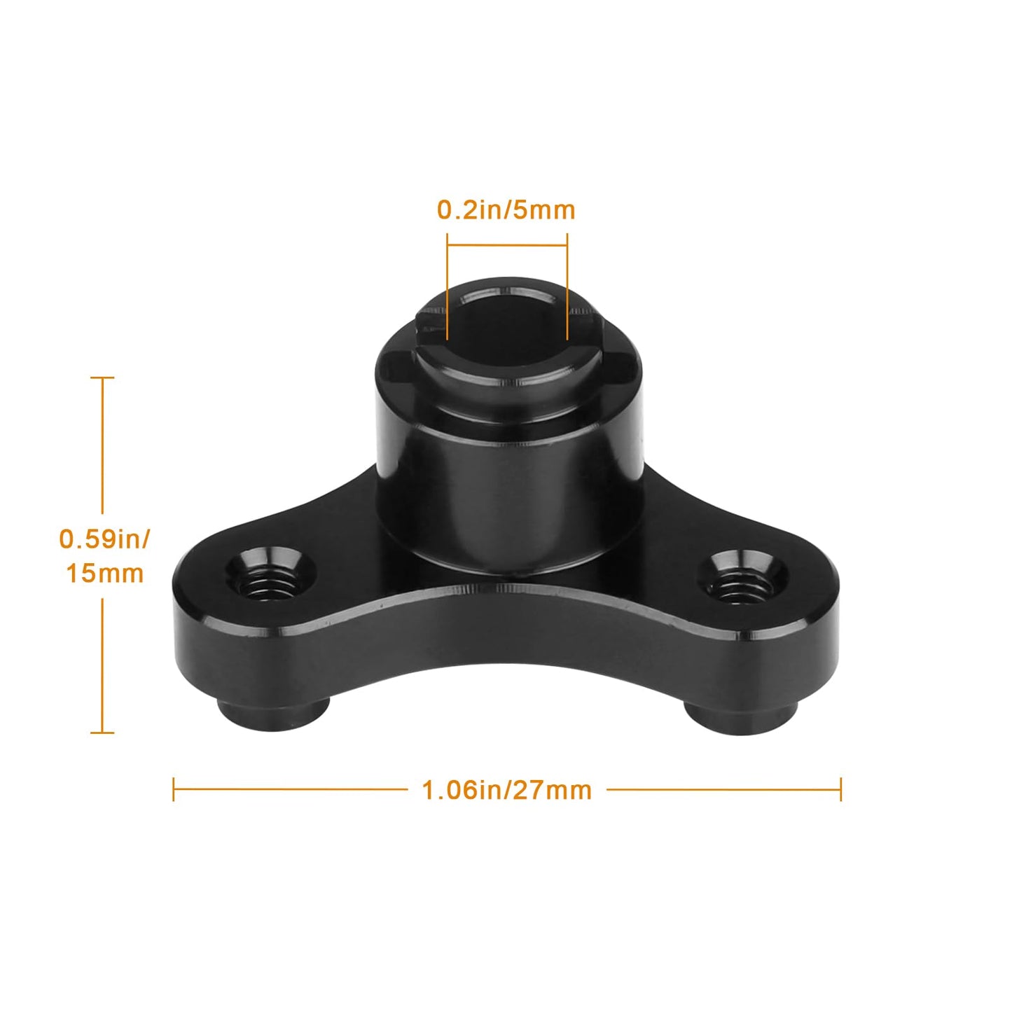 Metal Aluminum Alloy Rc Slipper Clutch Eliminator For Traxxas 1/10 Stampede/Slash Vxl / Xl5 2Wd (Black)
