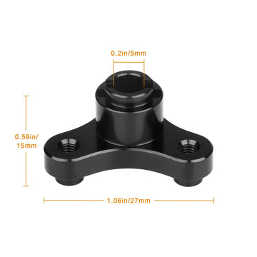 Metal Aluminum Alloy Rc Slipper Clutch Eliminator For Traxxas 1/10 Stampede/Slash Vxl / Xl5 2Wd (Black)
