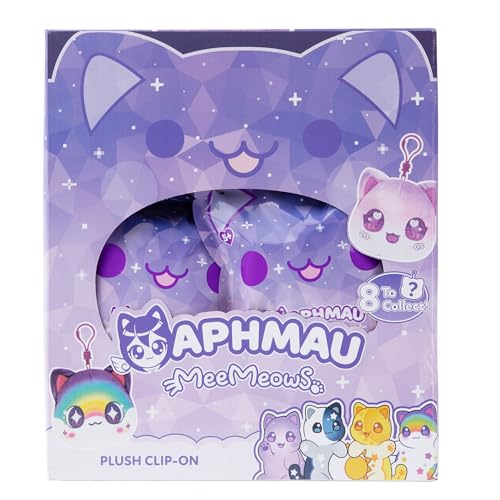 Aphmau 6700 Meemeows Mystery Clip-On Toys, Collectible Mini Plush, 1 Of 8 Possible Characters, Official Merch-Styles May Supplie