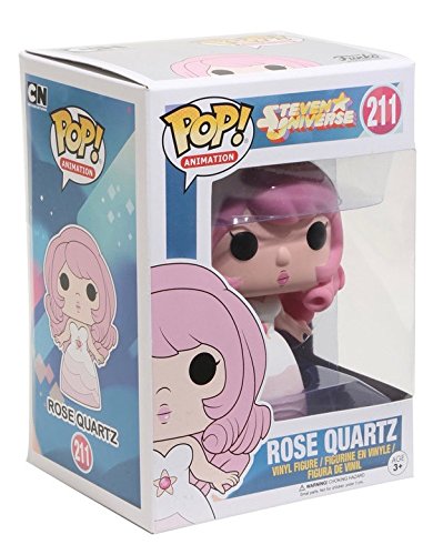 Funko POP Animation Rose Quartz Action Figure, 3.75 inches, Vinyl, Model 13401, Pink Color