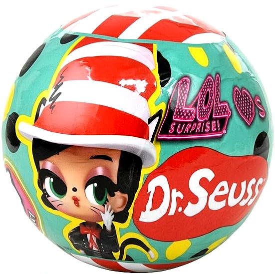 LOL Surprise Loves Dr. Seuss Tots  Play & Display, 7 Total Surprises  Collect All 4!