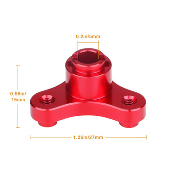 Metal Aluminum Alloy Rc Slipper Clutch Eliminator For Traxxas 1/10 Stampede/Slash Vxl/Rustler 2Wd (Red)