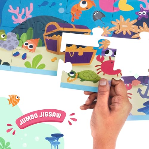 Lovedabble Where Is It? Sassy Sea: Dive Into Jigsaw Puzzle Fun! Assemble, Create Your Underwater Kingdom | Learning Toys & Puzzl