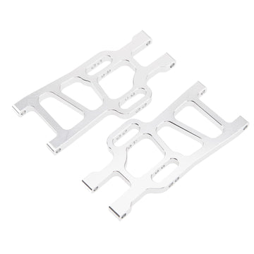 Vgoohobby Metal Front Lower Suspension Arm Upgrade Part 08005 Compatible with Redcat Racing HSP 94111 1/10 RC Car Truck (Silver)